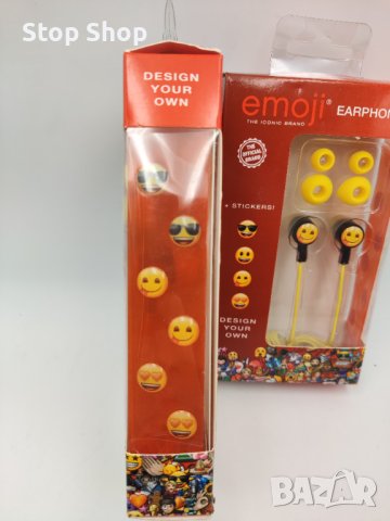Emoji слушалки оригинални със Стикери , снимка 3 - Слушалки и портативни колонки - 41289165