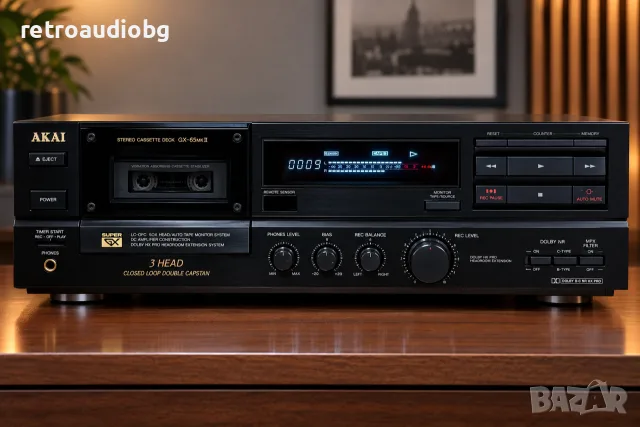 🔈Винтидж триглав дек AKAI GX-65 MK II - Made in Japan - профилактиран🔈