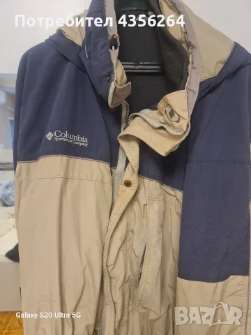 Оригинално мъжко яке Columbia 3XL – сваляща се поларена подплата, качулка