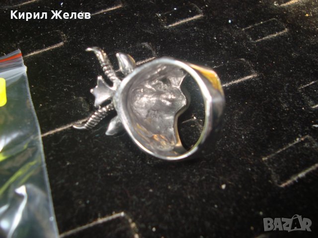 СТОМАНЕН ОКУЛТЕН ПРЪСТЕН НЕРЪЖДАЕМ 24985, снимка 6 - Пръстени - 34566047