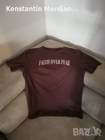 Мъжка тениска Faith over Fear