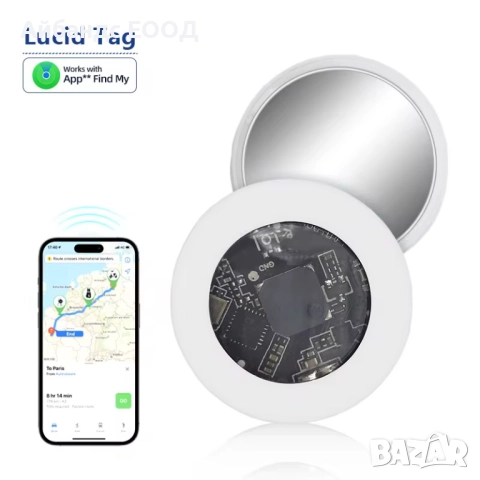 Lucid Tag – GPS тракер, съвместим с Apple Find My за вещи, ключ и др., снимка 4 - Аксесоари за Apple - 52078139