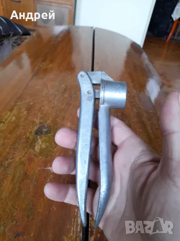 Стара алуминиева преса за чесън #13, снимка 3 - Други стоки за дома - 49753835