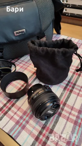 Обектив Nikkor AF-S 50mm f/1.8G, снимка 2 - Обективи и филтри - 49772487