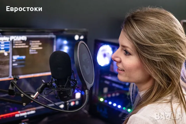 Стартов комплект за стрийминг VOLITY Ready - със микрофон, стойка, с поп-филтър за защита от вятър, снимка 6 - Микрофони - 49831425