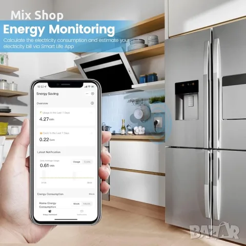 Нов Комплект от 4 смарт контакта, EIGHTREE, WI-FI, снимка 3 - Друга електроника - 55727429