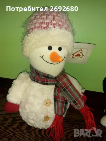 Нов с етикет стопер за врата Снежко 29см.