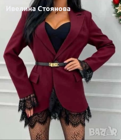 Сако с дантела