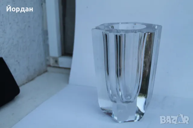 Масивна кристална ваза , снимка 3 - Вази - 50380257