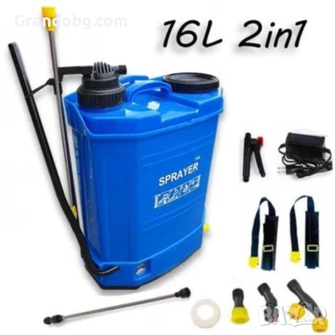 НЕМСКА ПРЪСКАЧКА 2В1 РЪЧНА И АКУМУЛАТОРНА -16 ЛИТРА WERSTIL