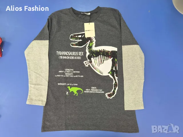 Koton блуза/тениска с динозавър, дълъг ръкав, 1 бр. – €5.99 / 3 бр. – €14.99
