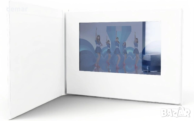 Видео поздравителна картичка LICAEVEY, HD 7-инчов IPS сензорен екран, 4GB памет