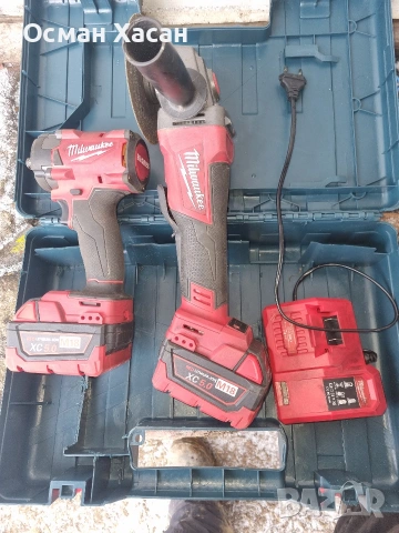 комплект milwaukee , снимка 2 - Куфари с инструменти - 53599353
