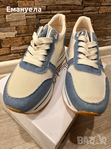 Дънкови дамски обувки намалени, снимка 2 - Дамски ежедневни обувки - 53623976