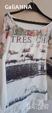 СТРАХОТНА ТУНИКА ЕФЕКТЕН ДЕСЕН 3XL-4XL, снимка 2 - Туники - 50131909