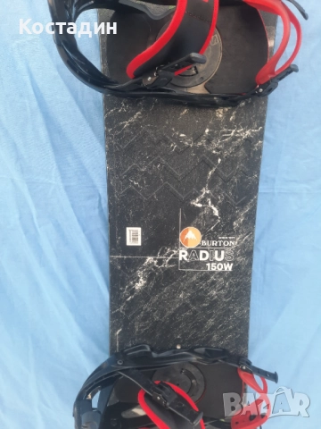сноуборд 160см.  BURTON RADIUS, FLATtop с автомати, снимка 4 - Зимни спортове - 52776860