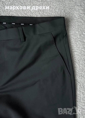 HUGO BOSS REGULAR-FIT TROUSERS IN VIRGIN-WOOL SERGE 52, снимка 4 - Панталони - 52725764