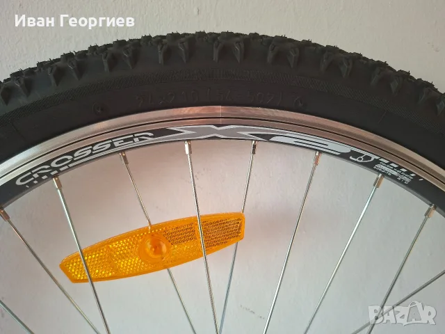 Нова на 25 км предна капла Crosser X2 24" двойностенен алуминий 36H v-brake/ din 507x19, снимка 2 - Части за велосипеди - 55763888