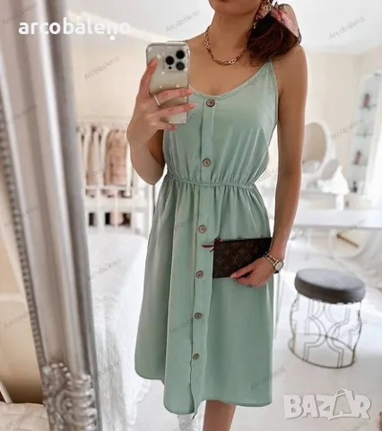 Дамска рокля с презрамки Aubin, 5цвята , снимка 9 - Рокли - 50422606