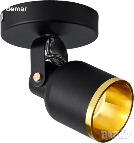 Aisilan LED димируем спот за таван/стена 9W 3000K, ъгъл 30°, златист