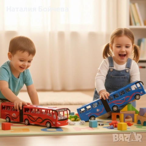 Истински автобус в мини вариант – радост за всяко дете Inertia Luxury Bus, снимка 3 - Коли, камиони, мотори, писти - 53387439