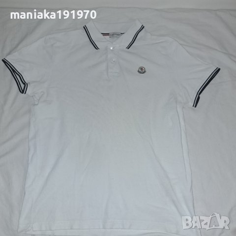 Moncler maglia polo manica corta short sleeved polo shirt (XL) мъжка спортна тениска, снимка 2 - Тениски - 40245530