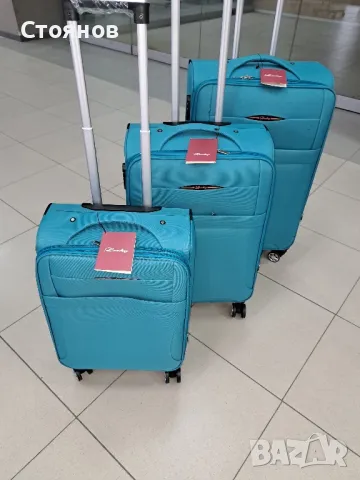 Нови текстилни куфари- супер цени, снимка 6 - Куфари - 50408480