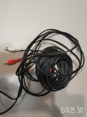 RCA to RCA аудио кабел male to male 10 meters., снимка 3 - Части и Платки - 36051483