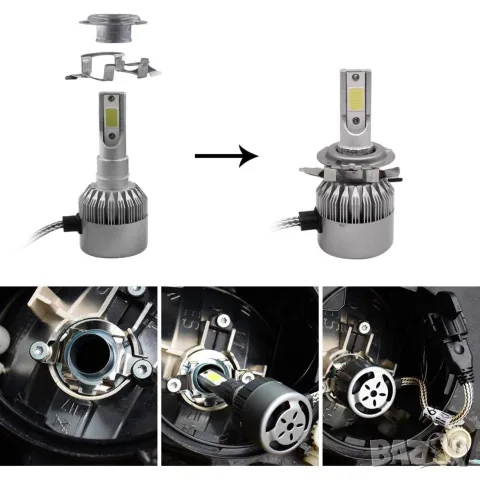 Адаптер за LED крушка H7 за Nissan Qashqai, снимка 3 - Аксесоари и консумативи - 55864813