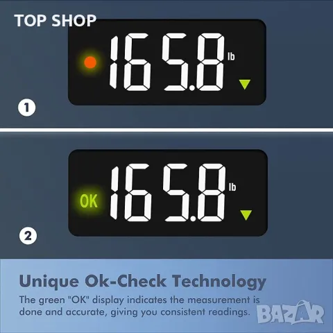 Смарт кантар- везна анализатор от 1 BY ONE Bluetooth Body Smart Scale, снимка 8 - Маши за коса - 48485692