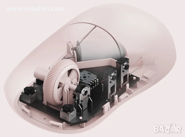 Безжична мишка Xiaomi 3, 1200DPI, BT / Wi-Fi, Розова BHR8911GL, снимка 3 - Клавиатури и мишки - 50693938