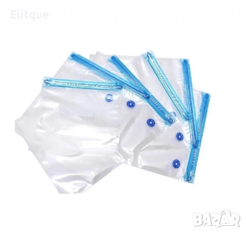 ТОРБИЧКИ ЗА ВАКУУМИРАНЕ, с цип,10бр./26*28см., снимка 5 - Други стоки за дома - 52889200