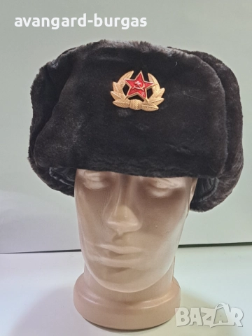 Мъжка шапка - еко кожа, зелен цвят-215