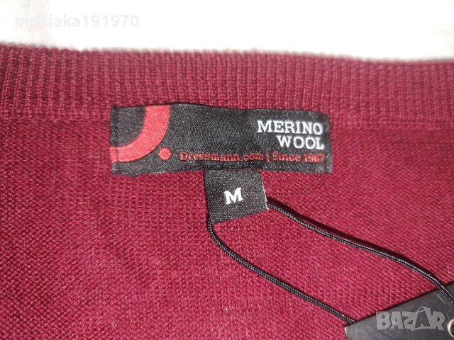 Dressmann (М) мъжки пуловер мерино 100% Merino Wool , снимка 8 - Пуловери - 42738179
