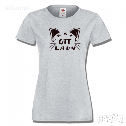 Дамска тениска Crazy Cat Lady,Котки,Животни,Развлекателни, снимка 4 - Тениски - 36427875