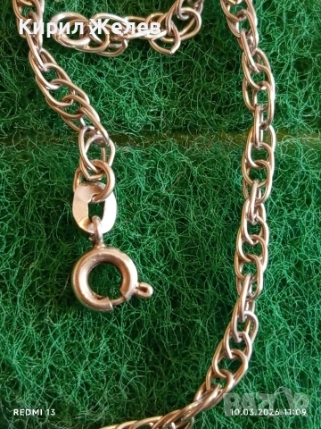 Сребърен синджир красива плетка стилен дизайн майсторска изработка 53015, снимка 3 - Колиета, медальони, синджири - 53778666