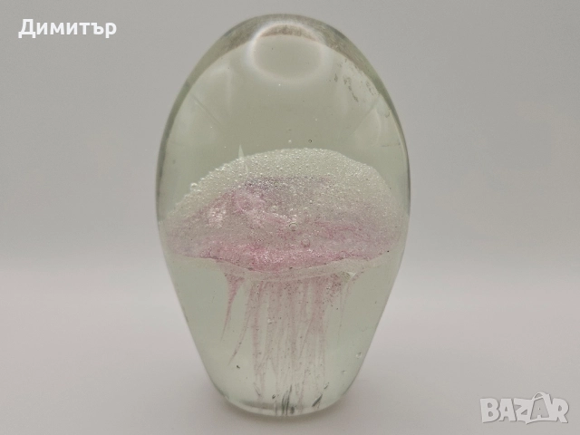 Красива стъклена статуетка медуза декор дом вкъщи украса, снимка 5 - Други - 51974656