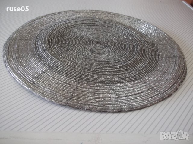 Лот от 4 бр. подложки за стол обшити със стъклени тръбички, снимка 6 - Столове - 41101479