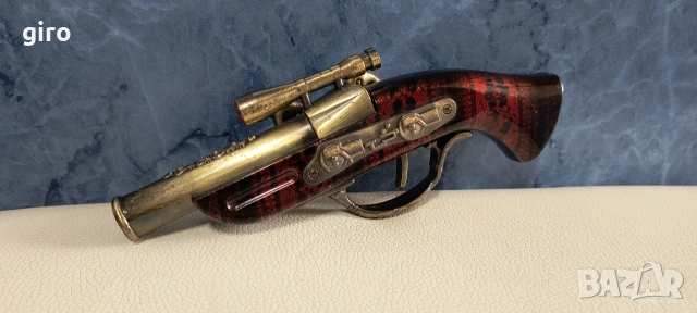 Запалка - метален кремъчен пистолет в реални размери , снимка 2 - Запалки - 53386149