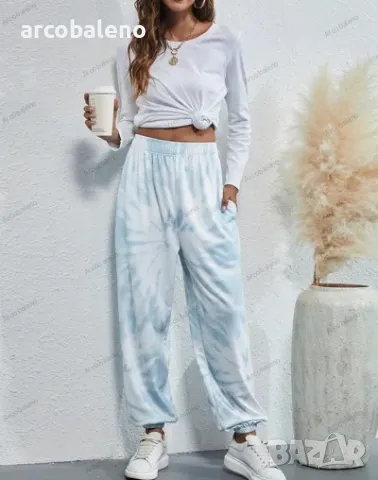 Ежедневни дамски спортни панталони с ластик на талията, 6цвята , снимка 10 - Панталони - 47432164