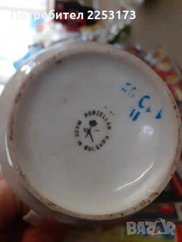 Порцеланова каничка Китка със забележка и кана Разград, снимка 3 - Декорация за дома - 35704331