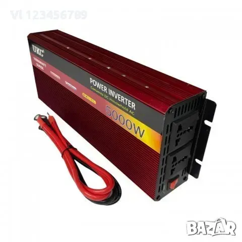 Висококачeствен мощен инвертор за автомобил UKC 12V-220V, 5000W, снимка 4 - Аксесоари и консумативи - 49702488
