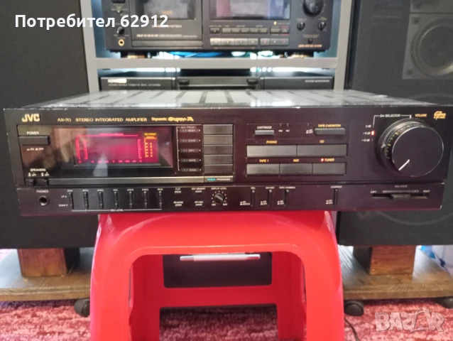 Усилвател JVC AX-70, снимка 3 - Ресийвъри, усилватели, смесителни пултове - 51165127