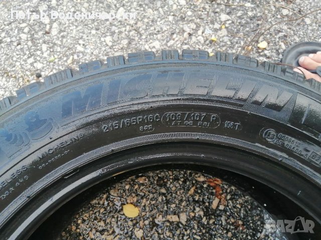 Единична бусова гума 215 65 16 C Ц Мишелин Michelin 1 брой единична 1 broi guma Нов внос Не е нова , снимка 5 - Гуми и джанти - 41613459