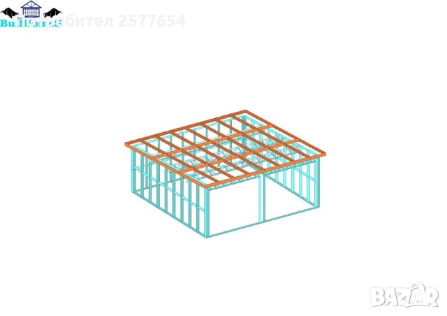 Конструкция за Гараж,Паркинг-36м², снимка 2 - Строителни материали - 44198326