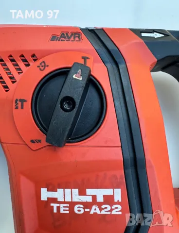 Hilti TE 6-A22 AVR - Акумулаторен безчетков перфоратор 2x22V 4.0Ah 2022г., снимка 4 - Перфоратори - 48721870