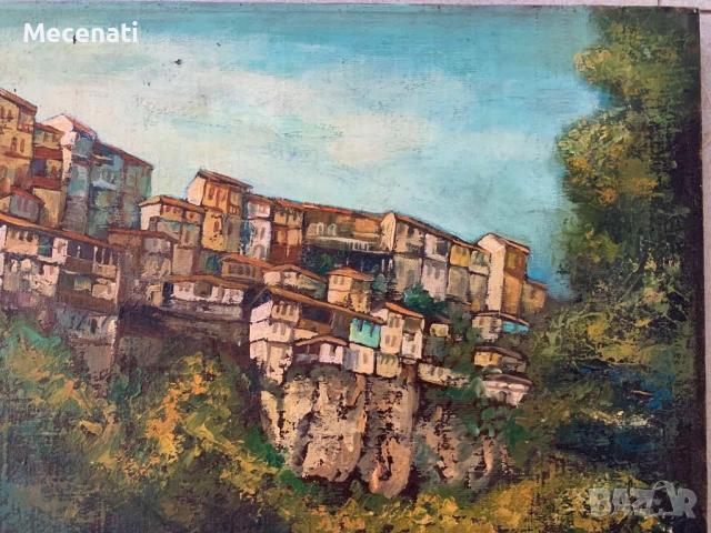 ВЕНЦИСЛАВ ЩЪРКОВ масло В. ТЪРНОВО, снимка 7 - Картини - 53110442