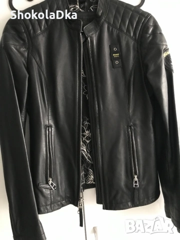 Blauer USA Кожено яке XS/S, снимка 6 - Якета - 47259986