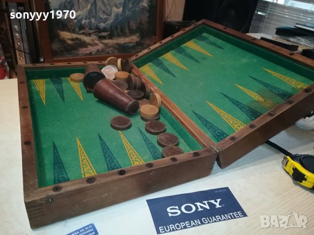 СТАРА ФРЕНСКА ДЪРВЕНА КУТИЯ ЗА ТАБЛА И ШАХ L2406231814, снимка 17 - Антикварни и старинни предмети - 41342433