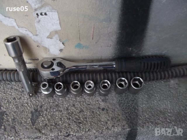 Тресчотка с 7 бр. накрайници и удължител комплект работещи, снимка 13 - Гедорета - 42499887